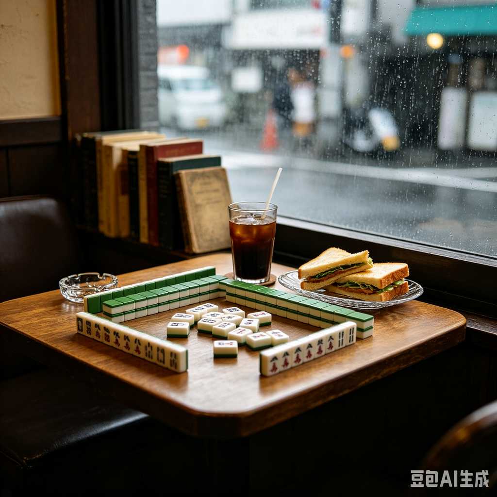 pastel color mahjong tiles