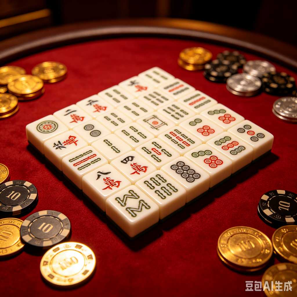 decorative text mahjong set